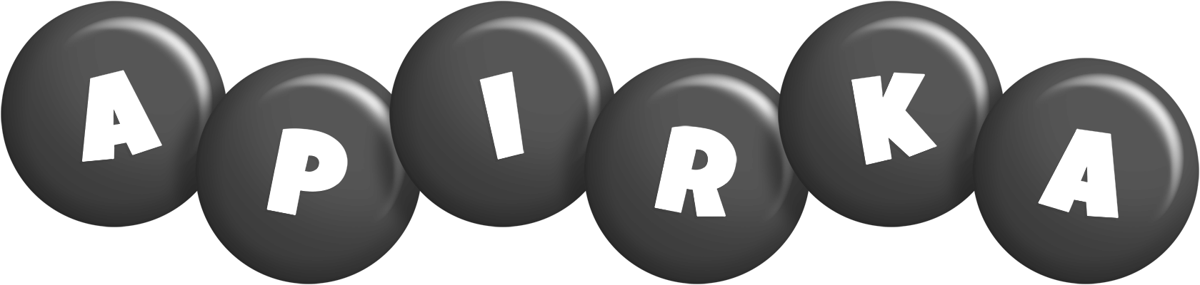 Apirka candy-black logo