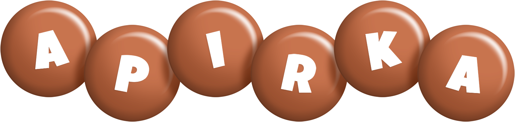 Apirka candy-brown logo