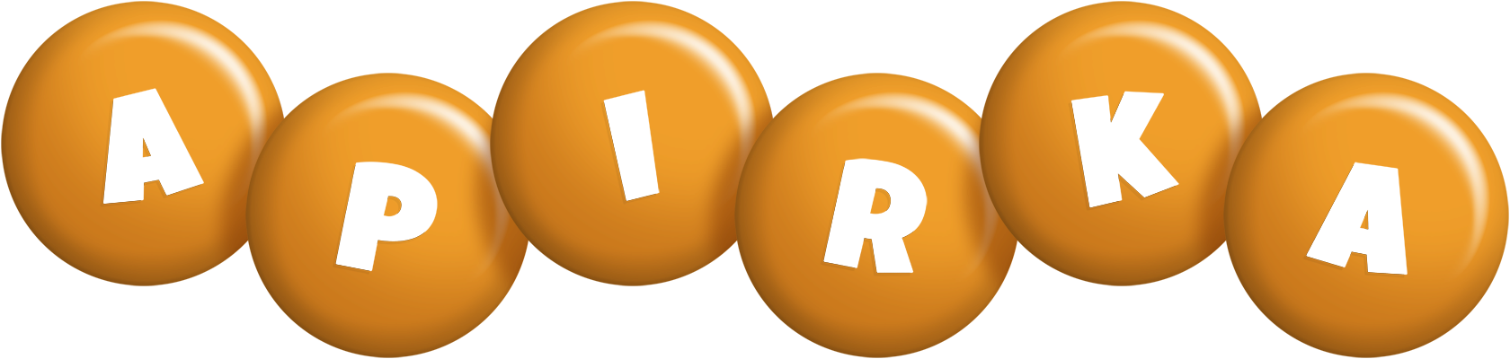 Apirka candy-orange logo