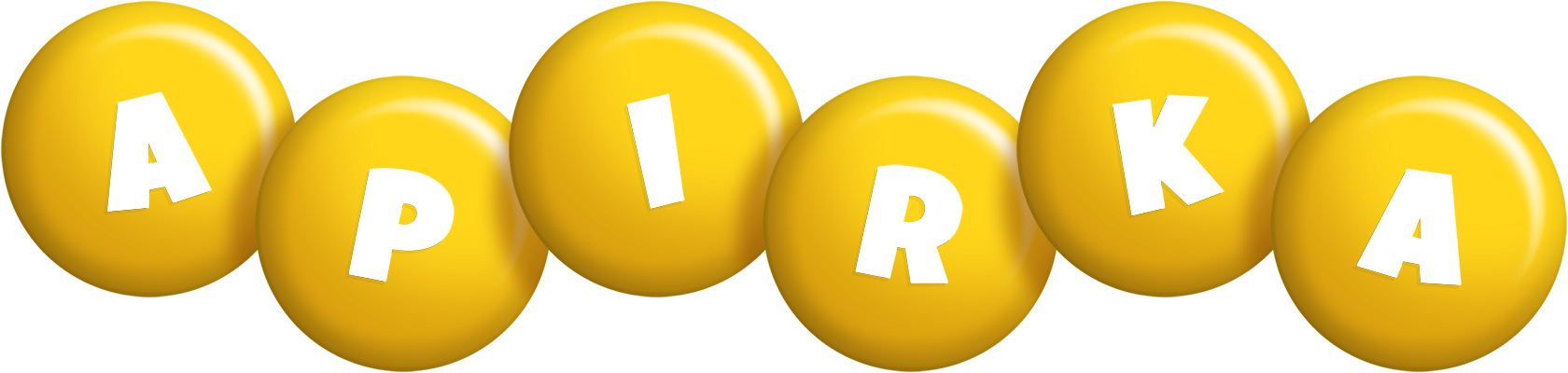 Apirka candy-yellow logo