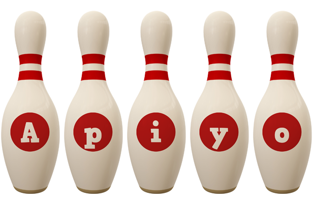 Apiyo bowling-pin logo