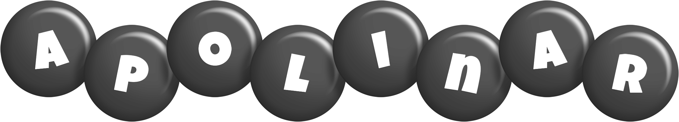 Apolinar candy-black logo