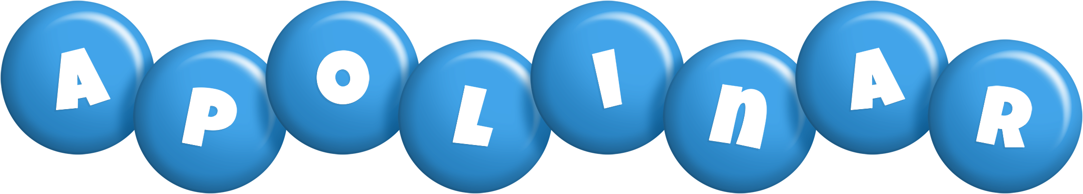 Apolinar candy-blue logo