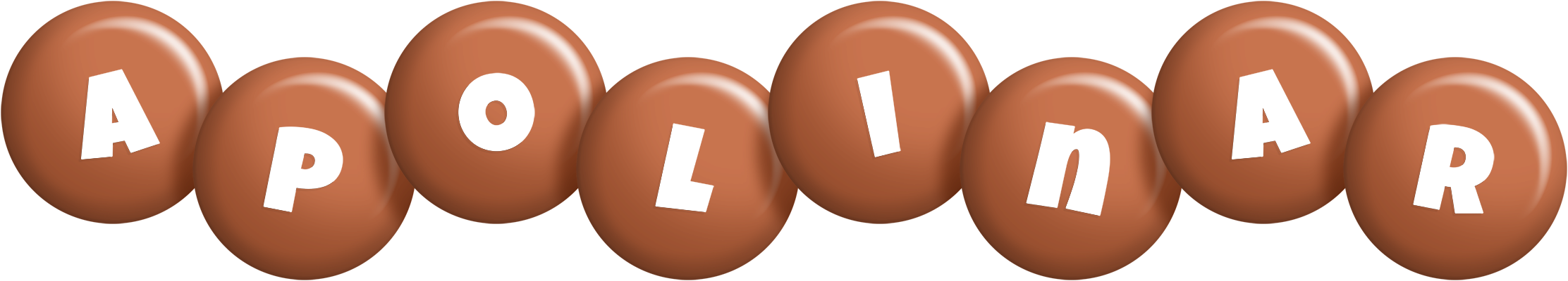 Apolinar candy-brown logo