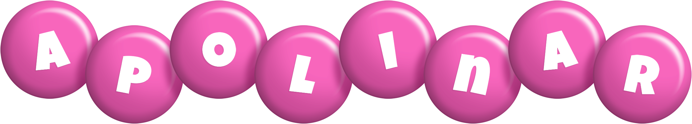 Apolinar candy-pink logo