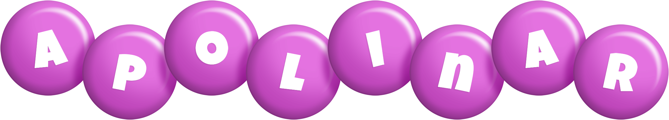 Apolinar candy-purple logo