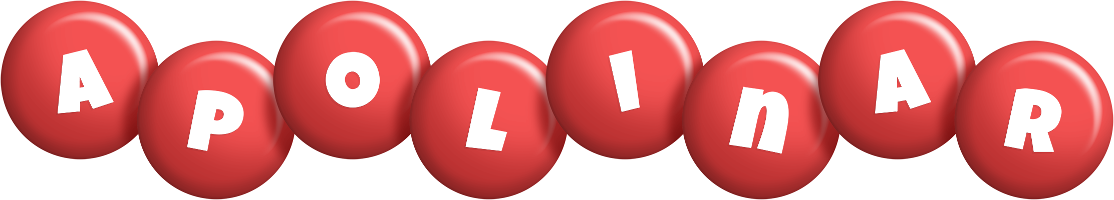 Apolinar candy-red logo