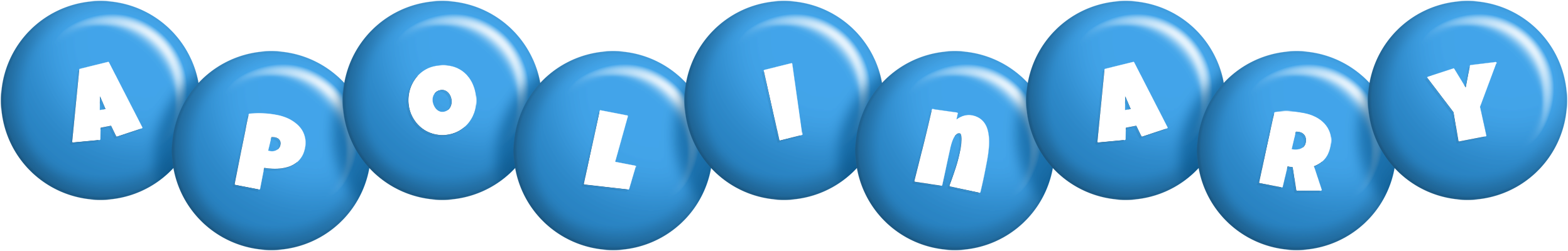 Apolinary candy-blue logo