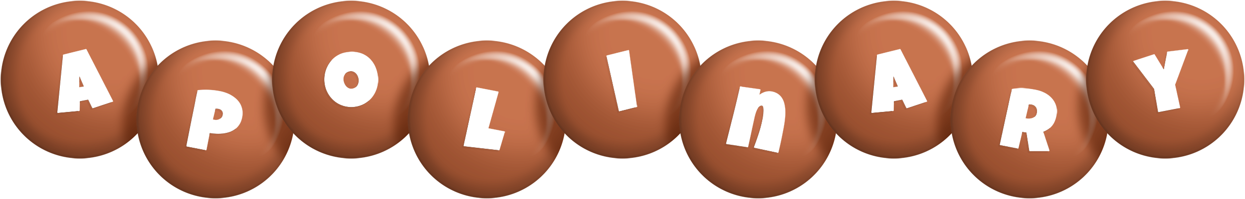 Apolinary candy-brown logo
