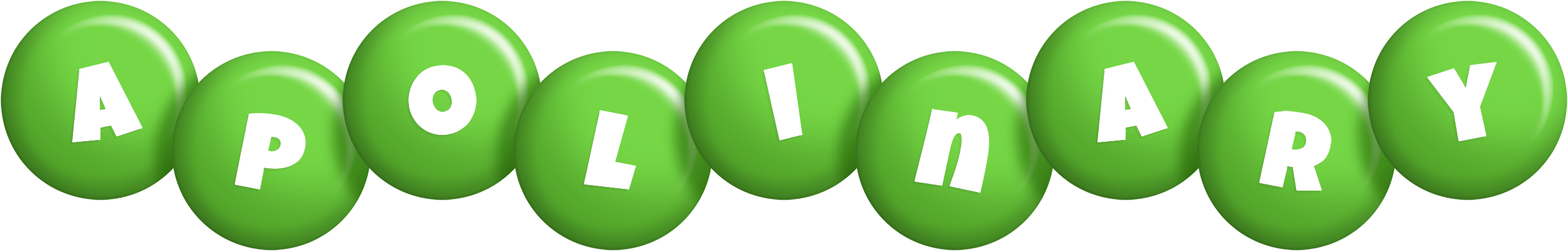 Apolinary candy-green logo