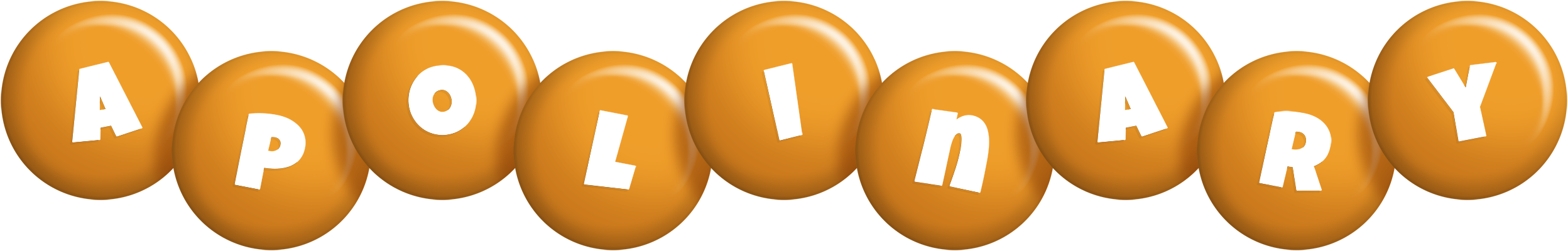 Apolinary candy-orange logo
