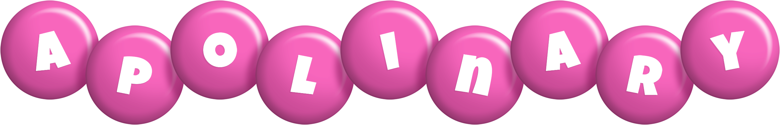 Apolinary candy-pink logo