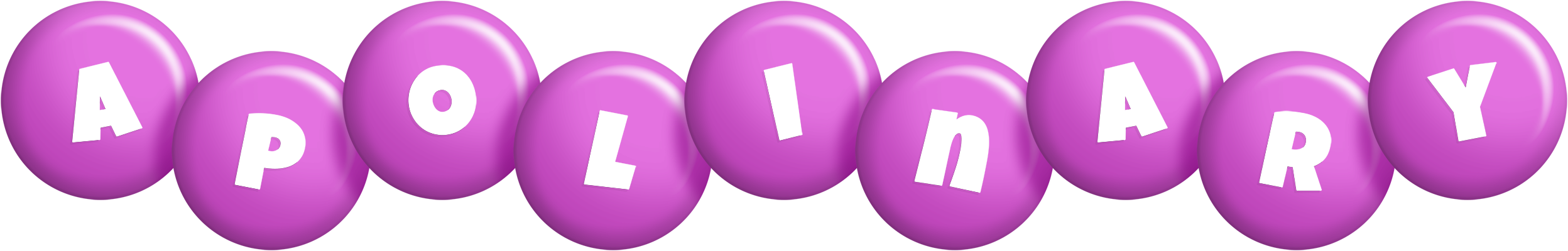 Apolinary candy-purple logo