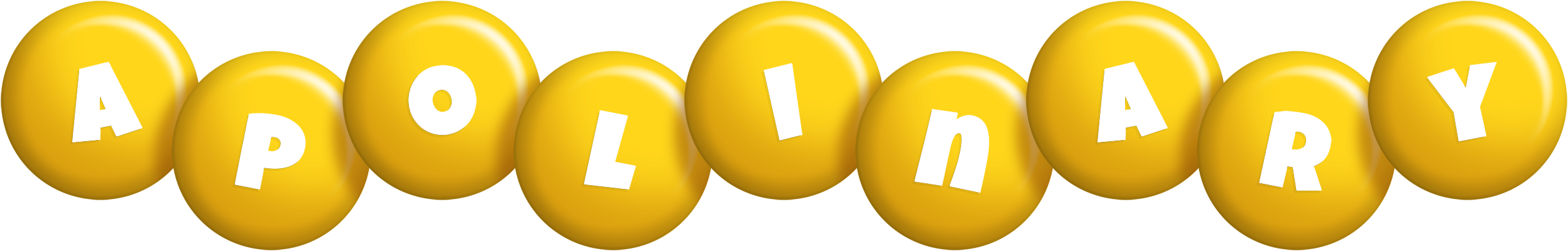 Apolinary candy-yellow logo