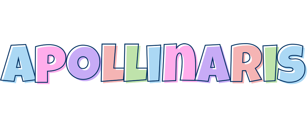 Apollinaris pastel logo