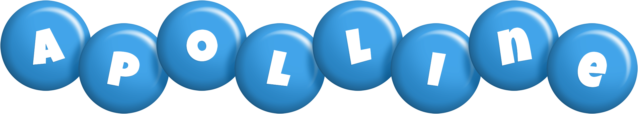 Apolline candy-blue logo