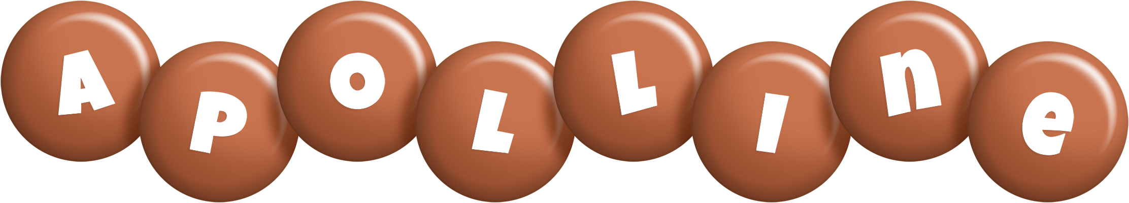 Apolline candy-brown logo