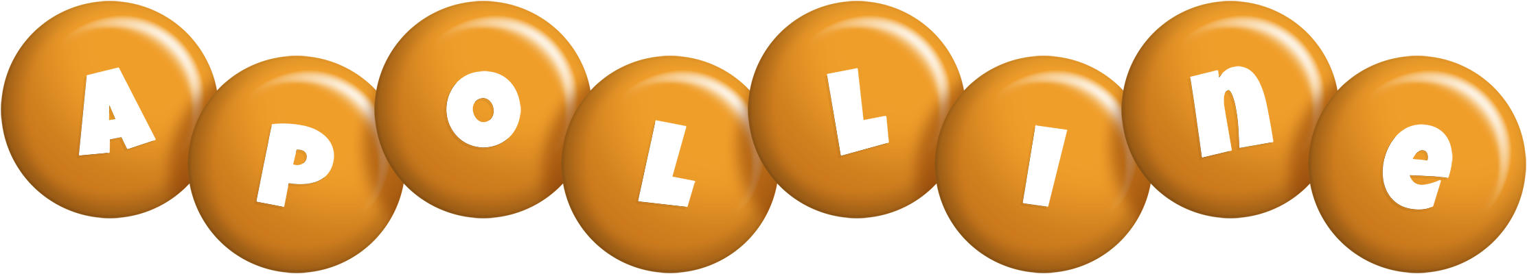 Apolline candy-orange logo