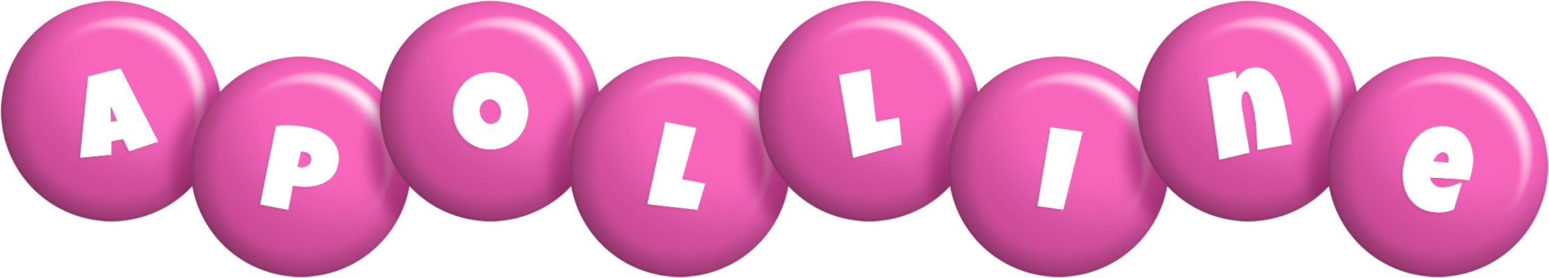 Apolline candy-pink logo