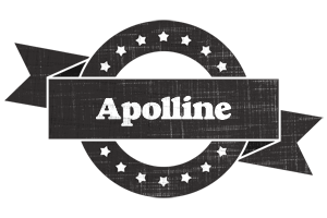 Apolline grunge logo