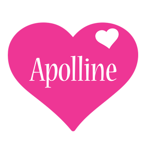 Apolline love-heart logo