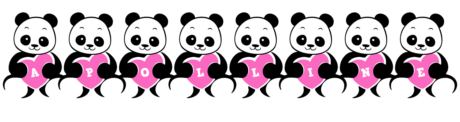 Apolline love-panda logo