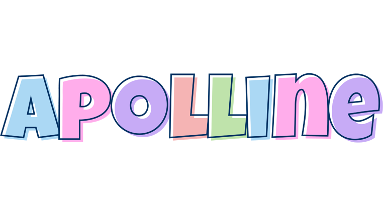 Apolline pastel logo