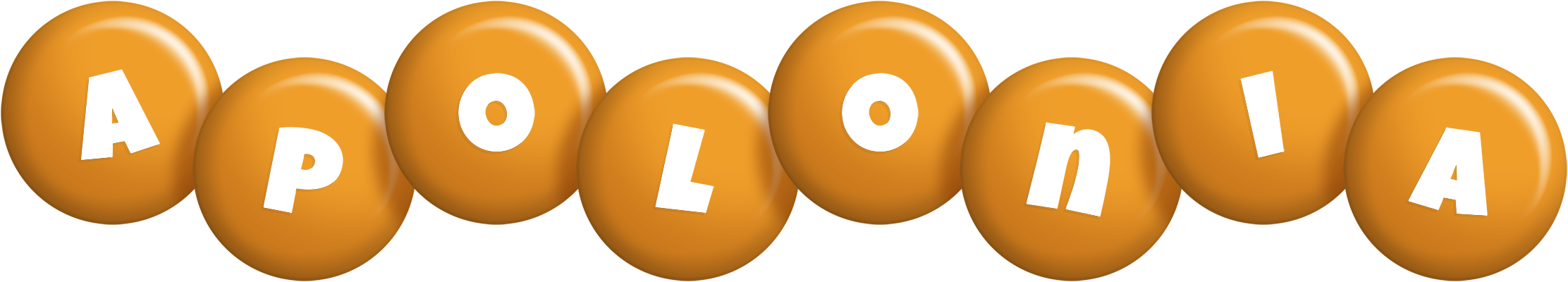 Apolonia candy-orange logo