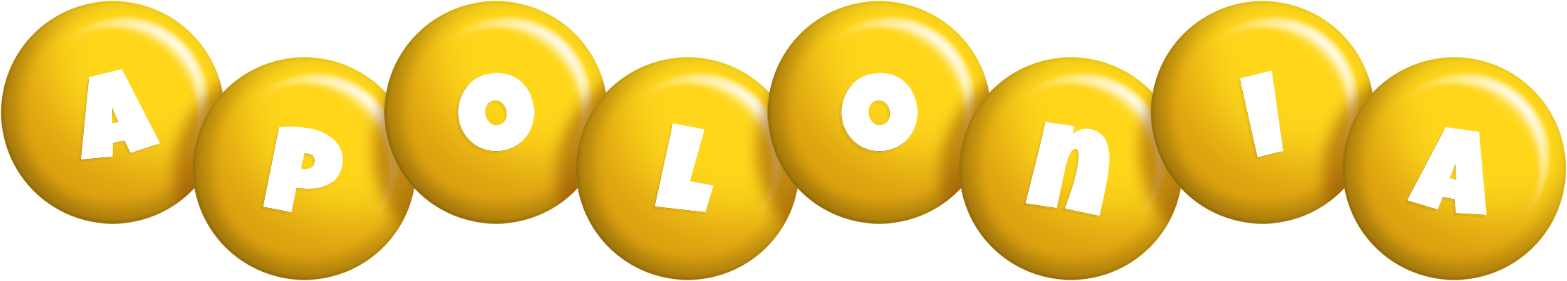 Apolonia candy-yellow logo
