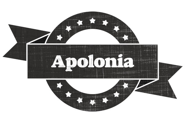 Apolonia grunge logo