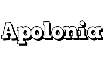 Apolonia snowing logo