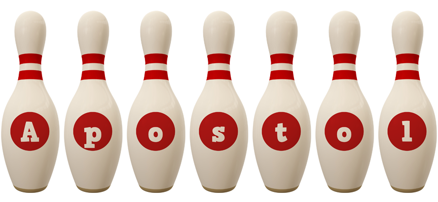 Apostol bowling-pin logo