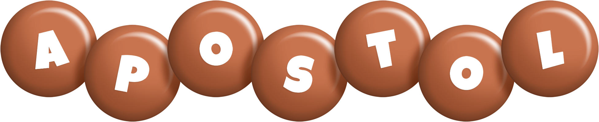 Apostol candy-brown logo