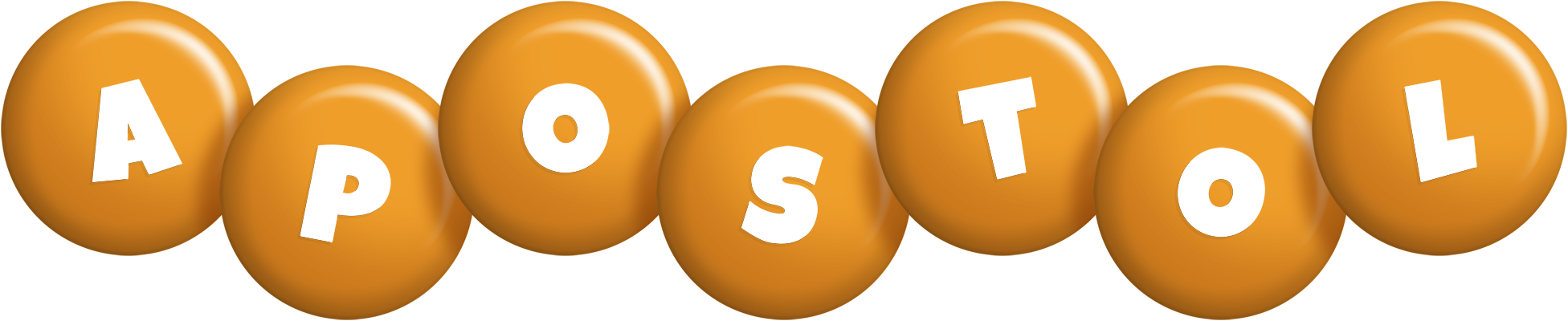 Apostol candy-orange logo