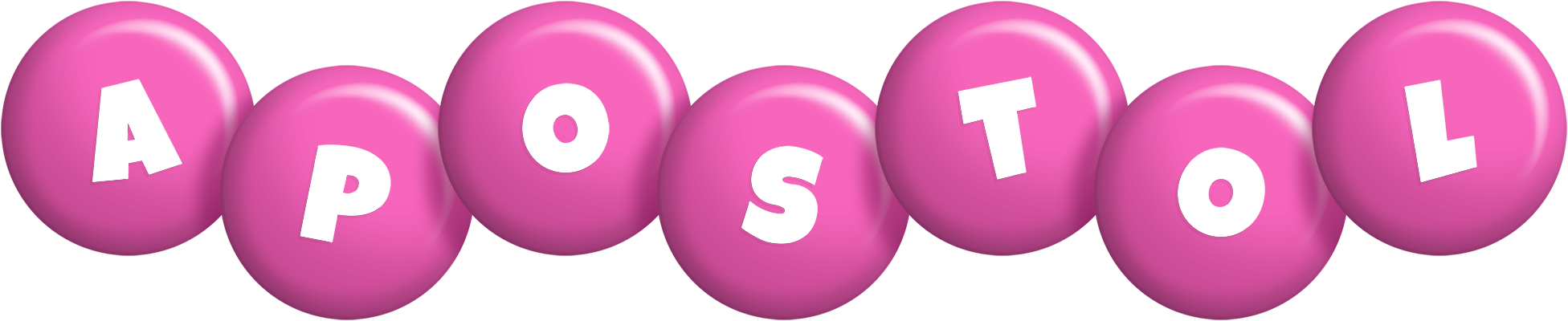 Apostol candy-pink logo