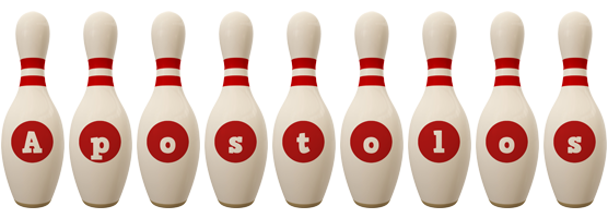 Apostolos bowling-pin logo