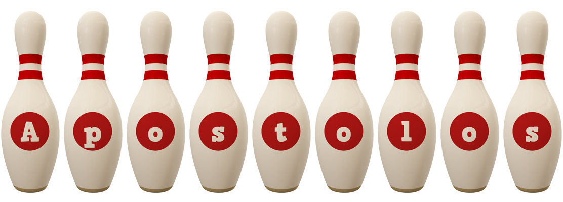 Apostolos bowling-pin logo