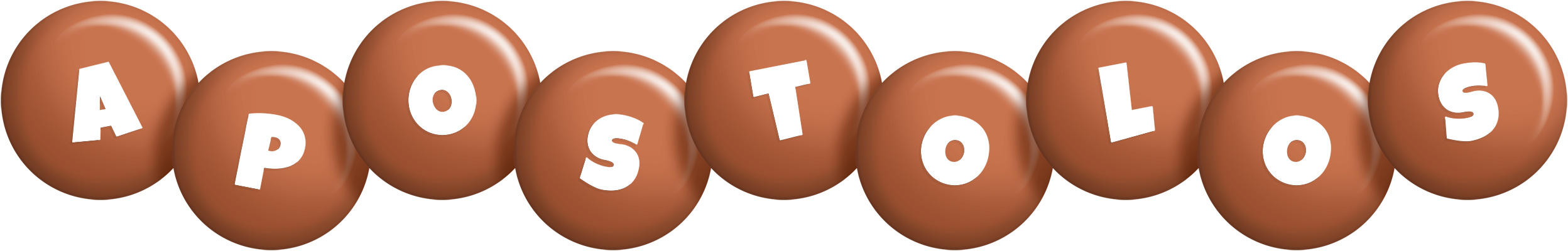 Apostolos candy-brown logo