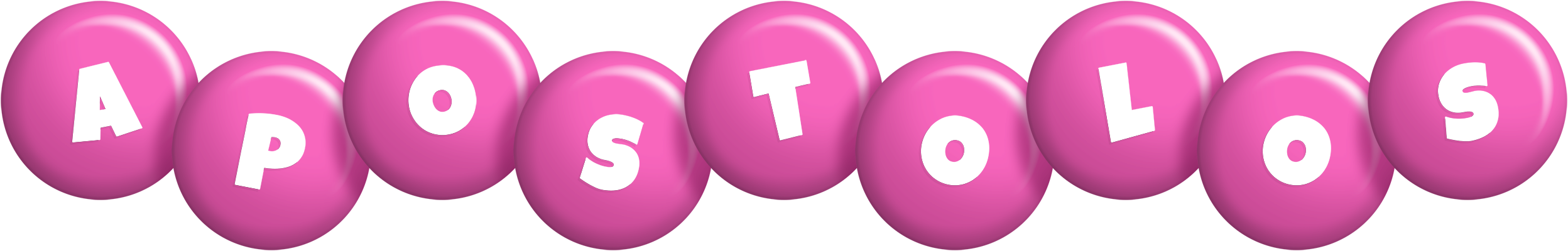 Apostolos candy-pink logo