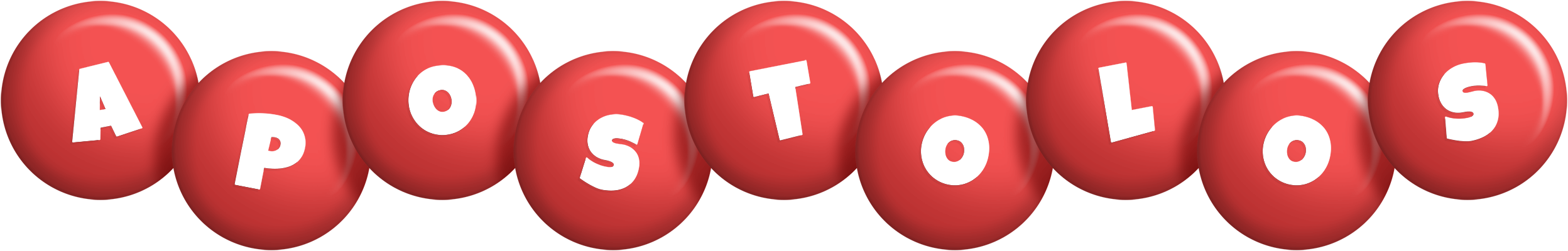 Apostolos candy-red logo