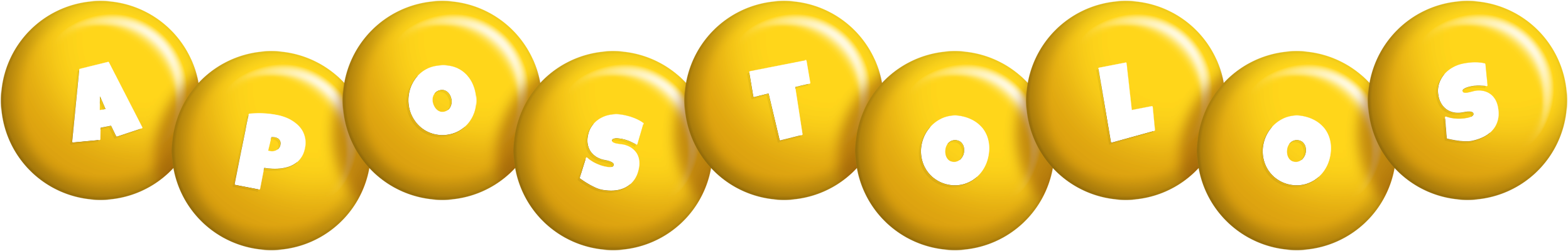 Apostolos candy-yellow logo