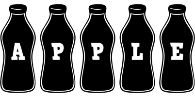 Apple bottle logo