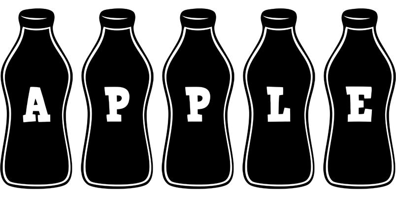 Apple bottle logo