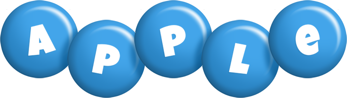 Apple candy-blue logo