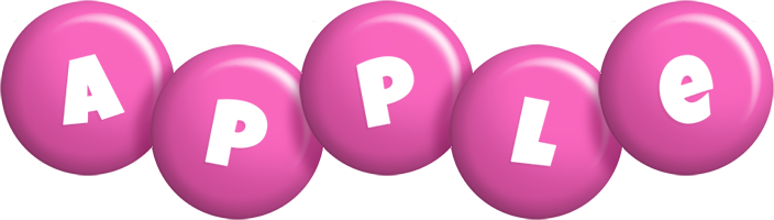 Apple candy-pink logo