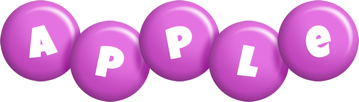 Apple candy-purple logo