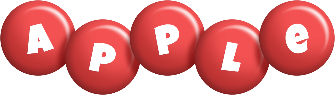 Apple candy-red logo