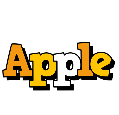 Apple cartoon logo