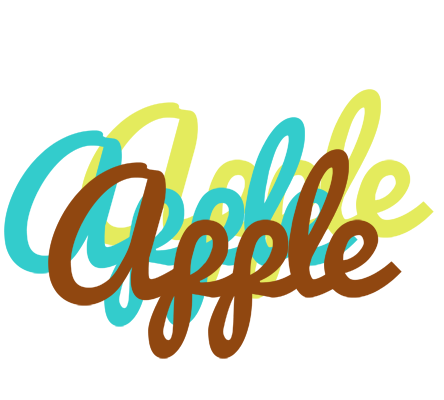 Apple cupcake logo