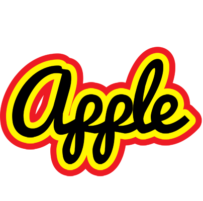 Apple flaming logo